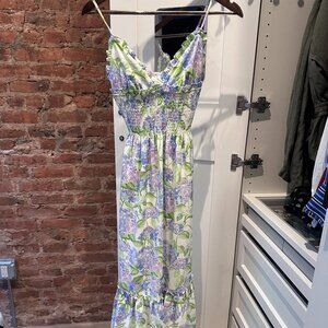 NEW Hill House Dottie Nap Dress - Blue Hydrangea Crepe - Size XXS